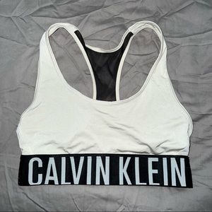 Calvin Klein White Sports bra
